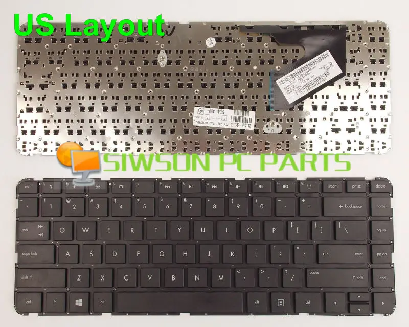 

Новая клавиатура US Version для HP Pavilion TouchSmart Sleekbook 14-B0000 14-b150us 14-b173cl 14-b170us 14-b153xx без рамки