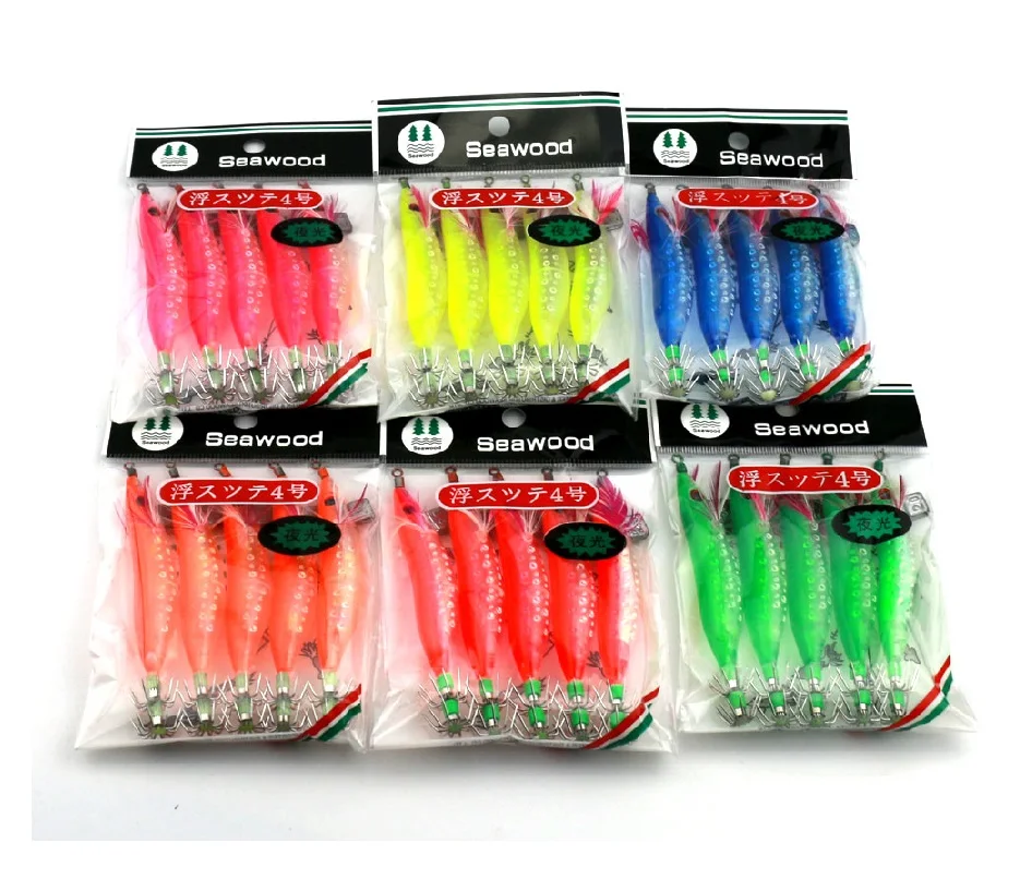 Горячая Распродажа 30 шт. Кальмар джиг приманка для рыбалки 10 см 9 1 г Светящиеся