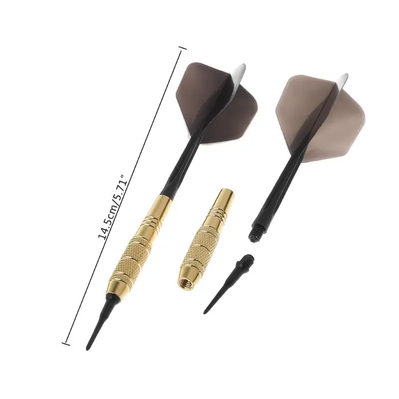 

3pcs 18g Electronic Soft Darts Professional Dart Flight 2BA Screw Nylon Soft Tip