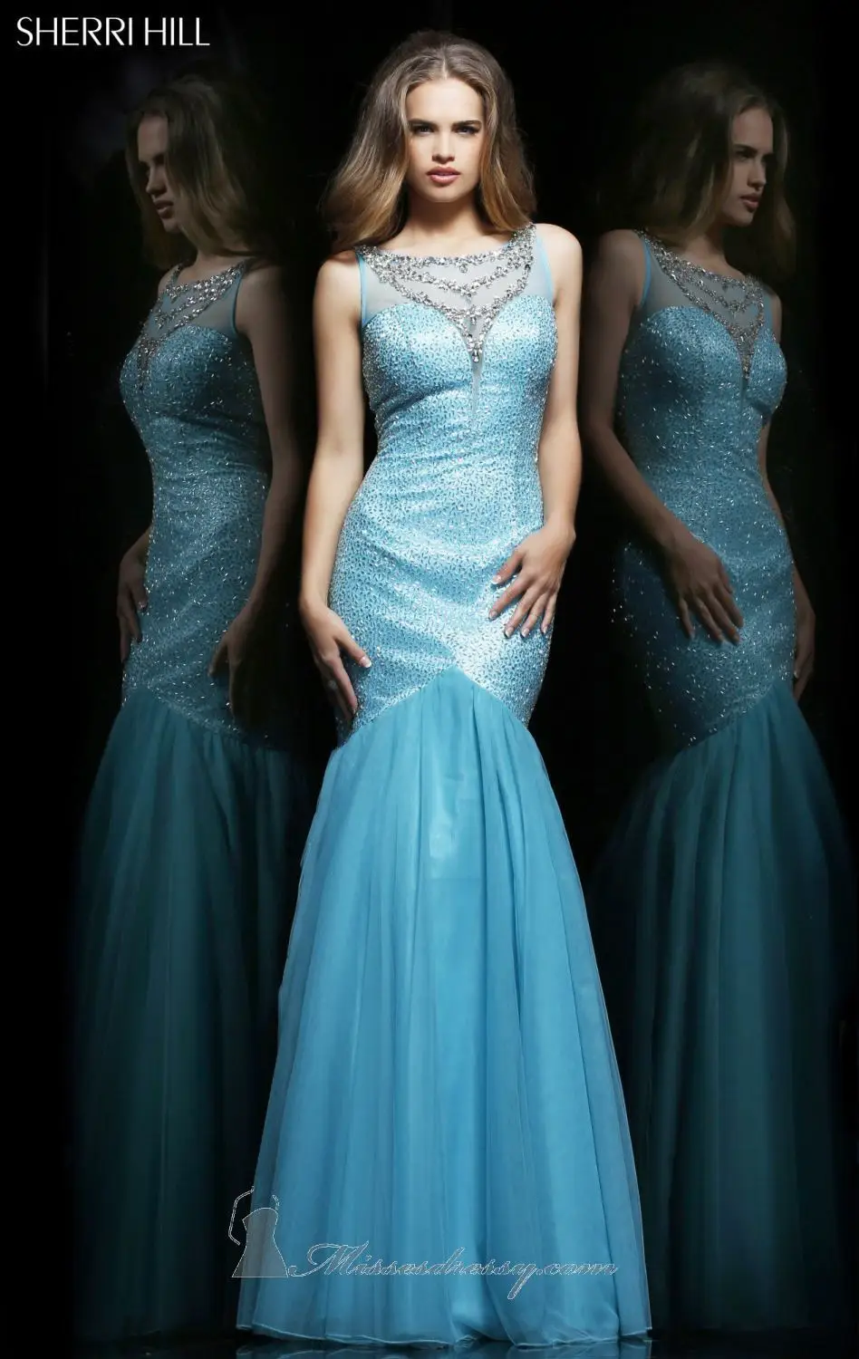 New Fashion Customized Long Evening Dresses Scalloped Beaded Crystal Floor Length Chiffon Mermaid Prom vestido de fiesta | Свадьбы и