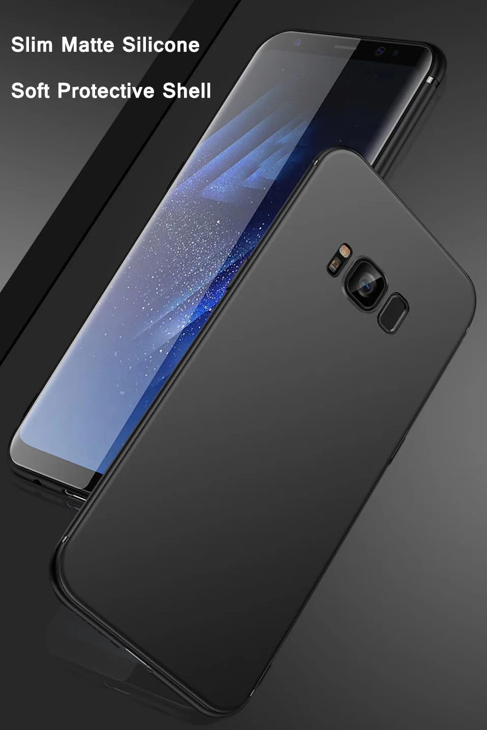 Новый тонкий силиконовый чехол для телефона samsung S9 S10 Plus Мягкий матовый ТПУ S10e