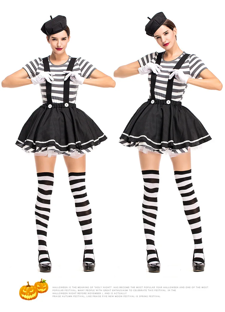 

New Halloween French Antics, Actors, Clowns, Acrobatics, Cosplay costumes, Stage Performers