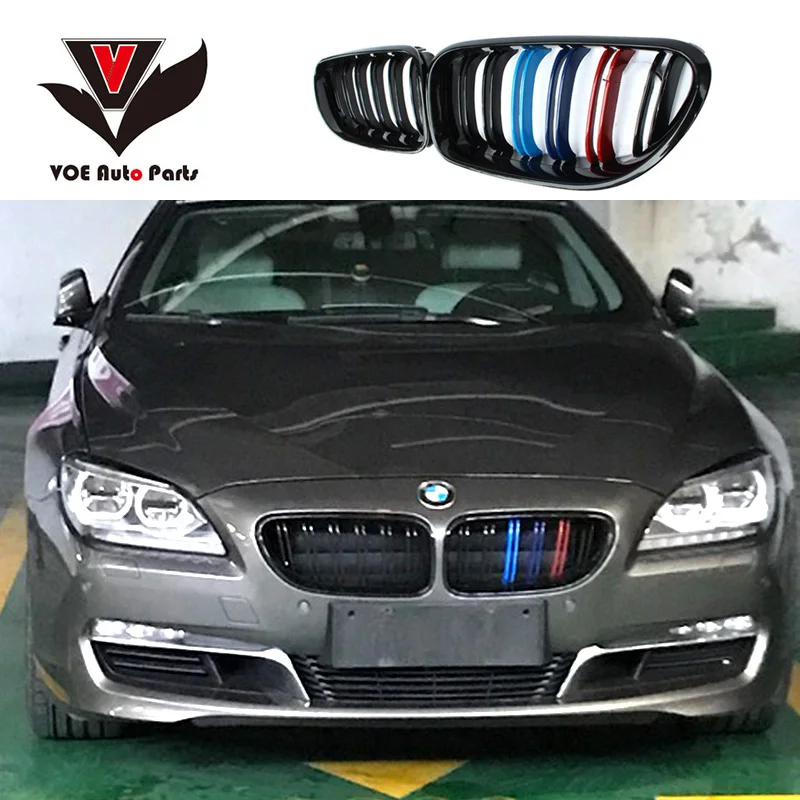 

Передняя гоночное гриль F06 F12 F13 M для BMW 6 Series 630i 640i 650i, матовый черный/глянцевый черный/3 цвета