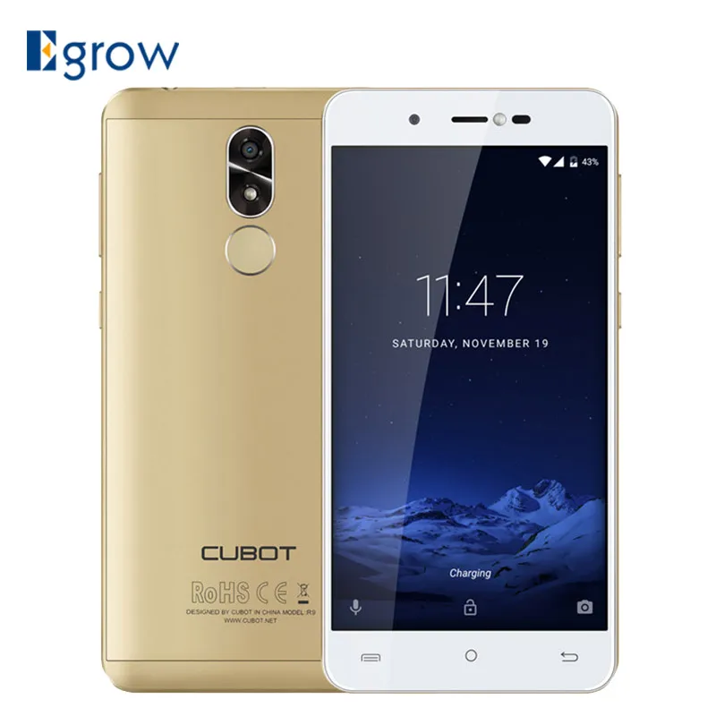 CUBOT R9 отпечатков пальцев ID Android 7 0 MTK6580 4 ядра 1. 3g Гц смартфон 5 &quotHD 2 GB 16 телефона 13MP