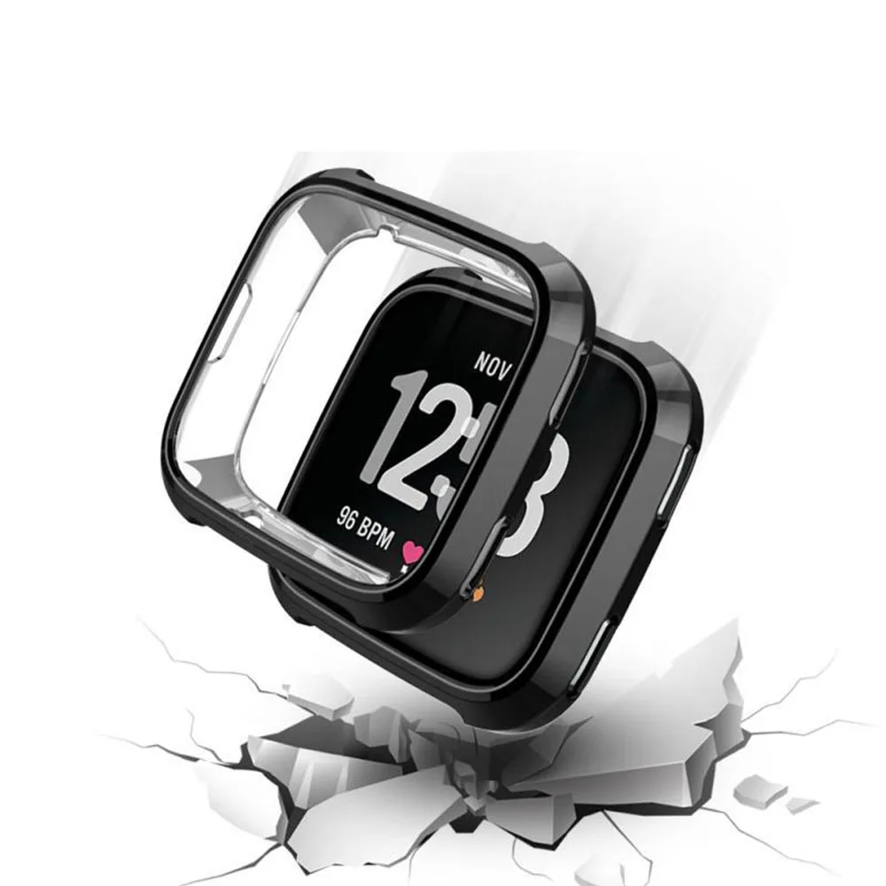 Защитный чехол на 360 градусов для Fitbit Versa ремешок с покрытием подходит Bit часы