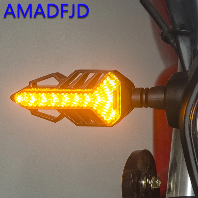 Amadfjd 2/4 шт. светодиодный индикатор сигнала поворота мотоцикла мигалкой мигалки 12V мигающий светодиодный мотобайк поворотники Лампа для универсального