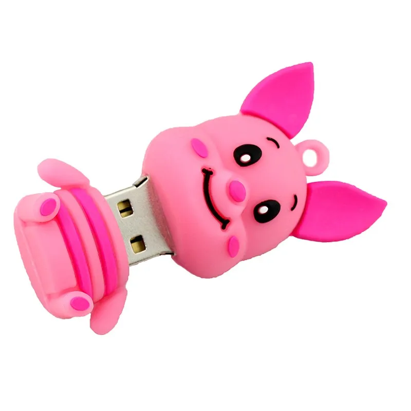 USB флеш-накопитель, 64 ГБ, Мультяшные милые животные, Лев, Ослик, тигр, свинья, ручка-накопитель, 128 ГБ, флешка, 32 ГБ, 16 ГБ, 8 ГБ, 4 Гб, USB флешка