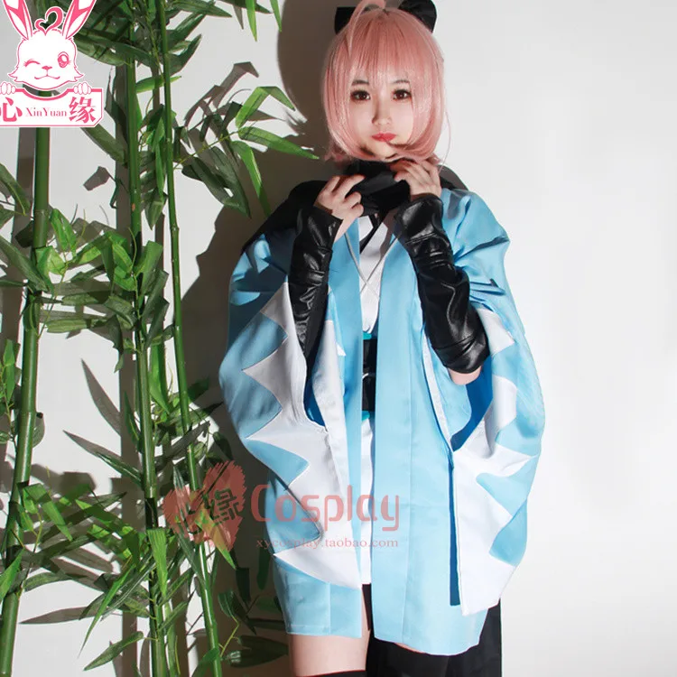 [В наличии] 2 цвета Fate Grand Order Sakura Saber Okita Souji кимоно униформа Косплей Костюм Хэллоуин
