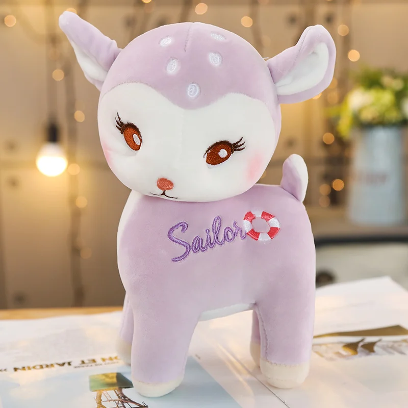 

Hot 2019 New 1pc 25-55cm Cute Giraffe Plush Toys Soft Sika Deer Pillow Dolls Kawaii Stuffed Plush Animals Toy Kids Baby Gifts