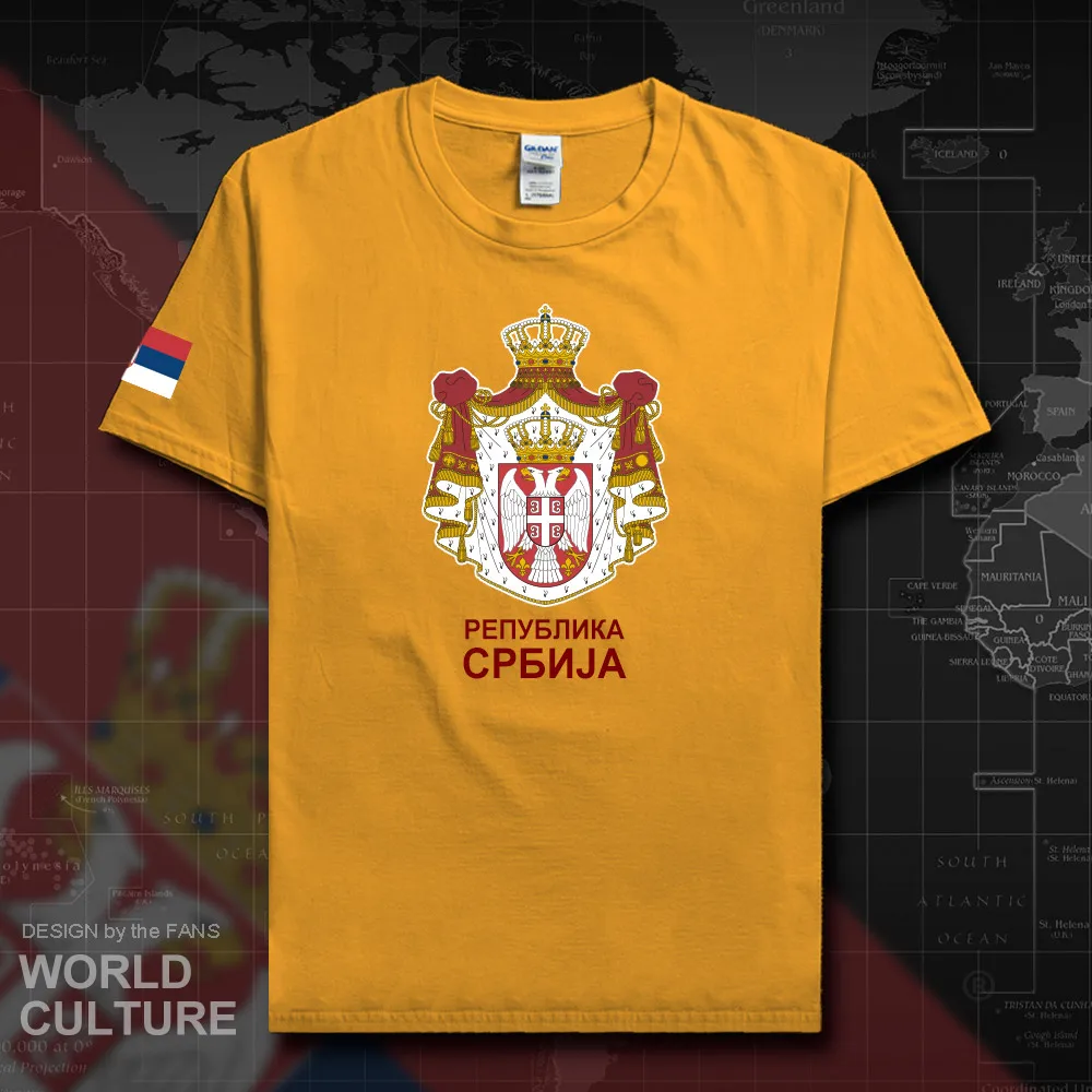 Сербские сербы Сербии Мужская футболка мода 2018 футболки национальная команда 100%
