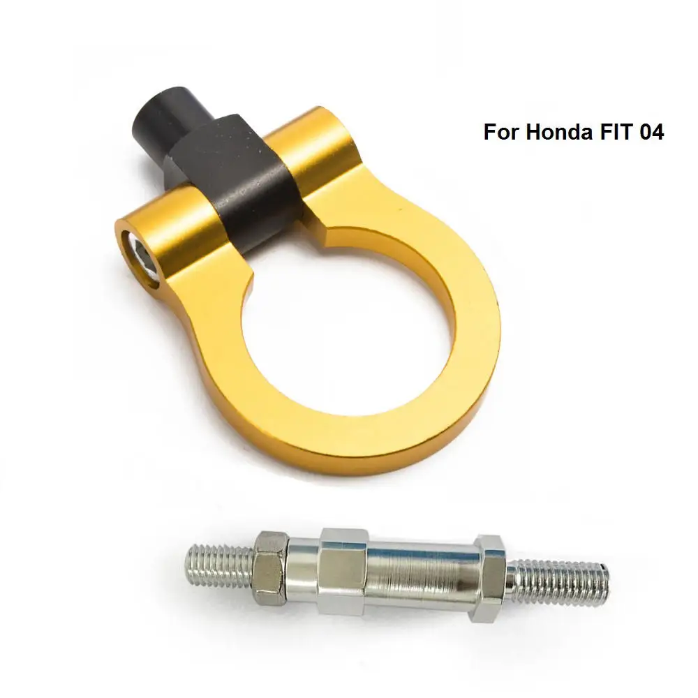 Золотой EPMAN-Jdm Алюминиевый Forge передний фаркоп передний задний для Honda FIT 04 EP-RTHLPH003 - Название цвета: Золотой