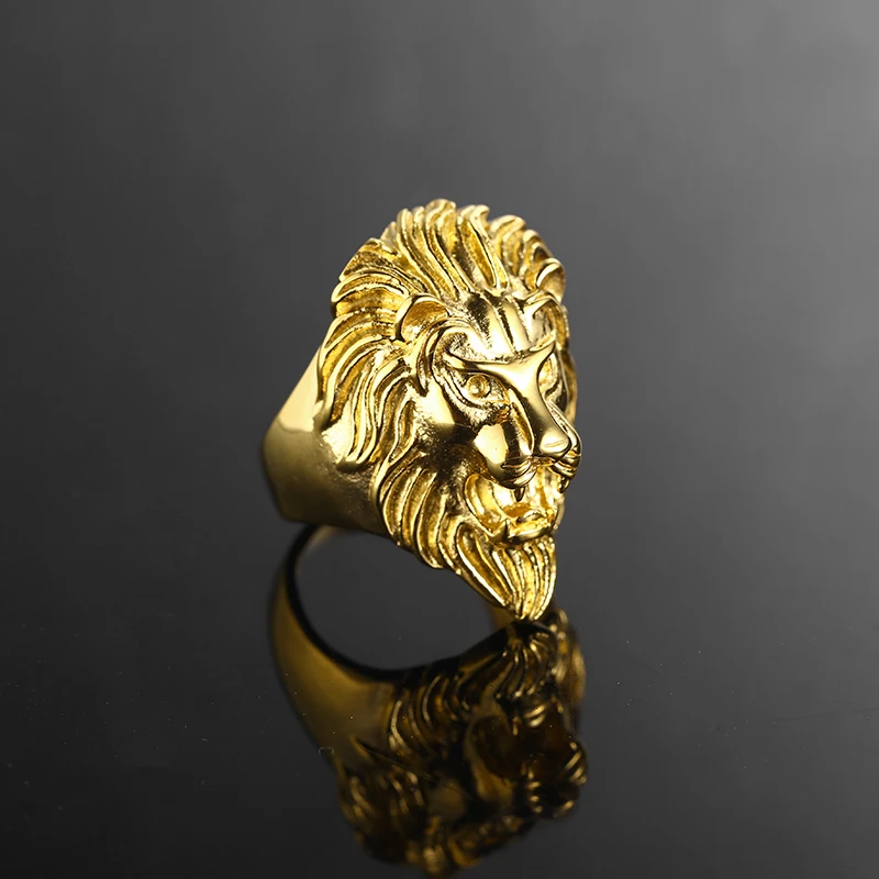 Мужское кольцо KLDY Viking Lion из нержавеющей стали в стиле панк Властелин колец