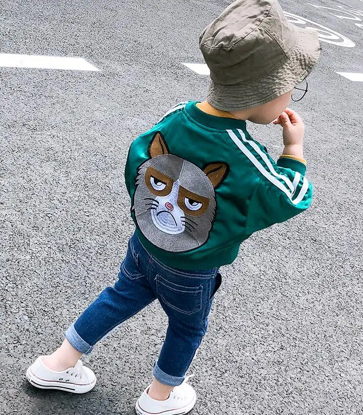 Coat spring and autumn boys girls jackets tide 2018 new baby casual baseball uniform bat sleeves Korean version | Детская одежда и