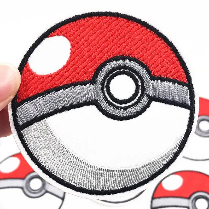 7 шт Pokeball Пикачу мультфильм игра логотип девочка детская куртка T нашивка для