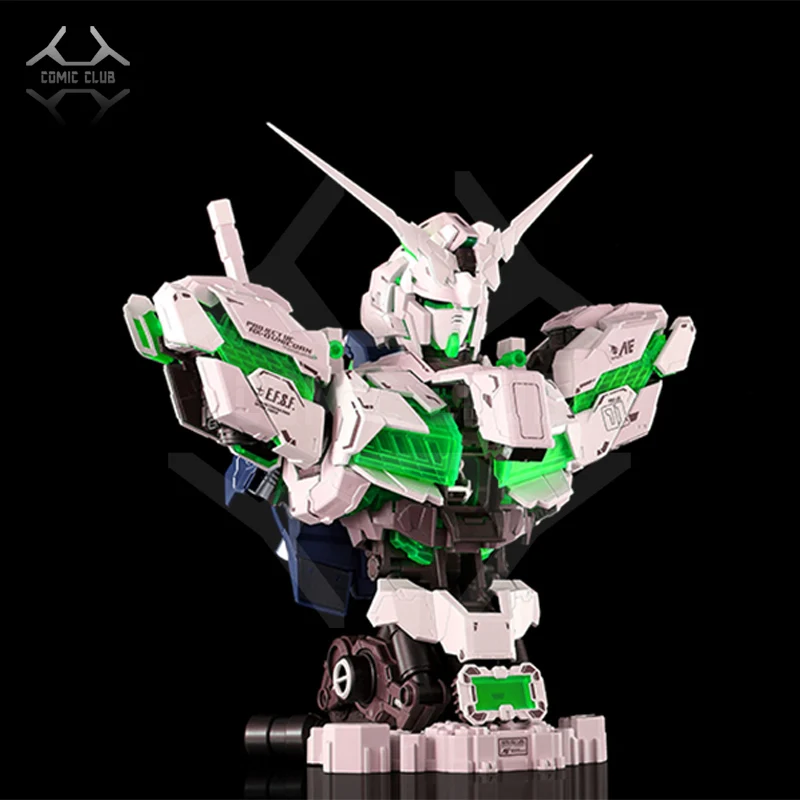 Comic Club INSTOCK YIHUI модель сборки Gundam Единорог зеленый Бюст Модель 1:35 содержит