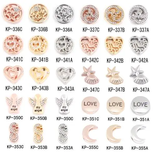 the whole 30 pcs TDIYJ Love Moon Star 10 видов 10 мм подвижная Подвеска для кожи/сетчатый Браслет Хранитель Браслет Подвески для женщин Подвески Браслет - Окраска металла: the whole 30 pcs