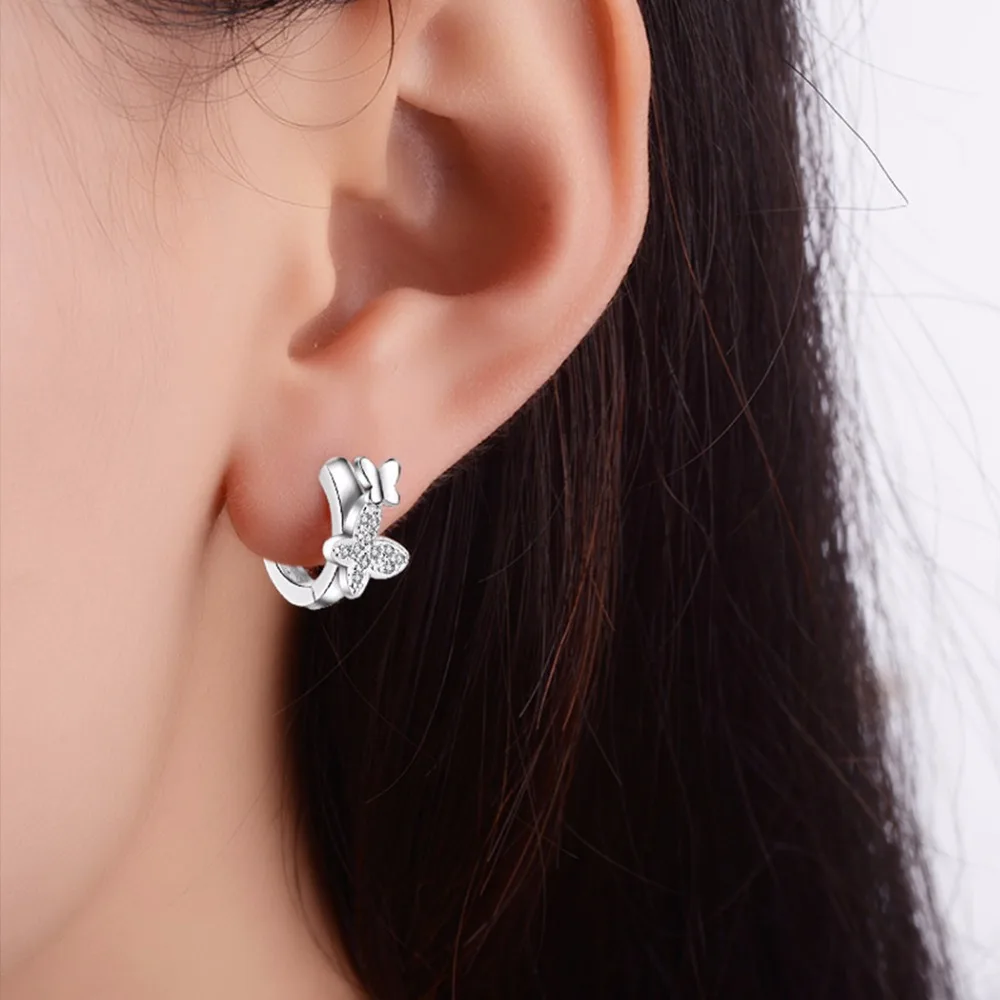 Cxwind модные роскошные серьги гвоздики с кристаллами и фианитами в виде бабочек