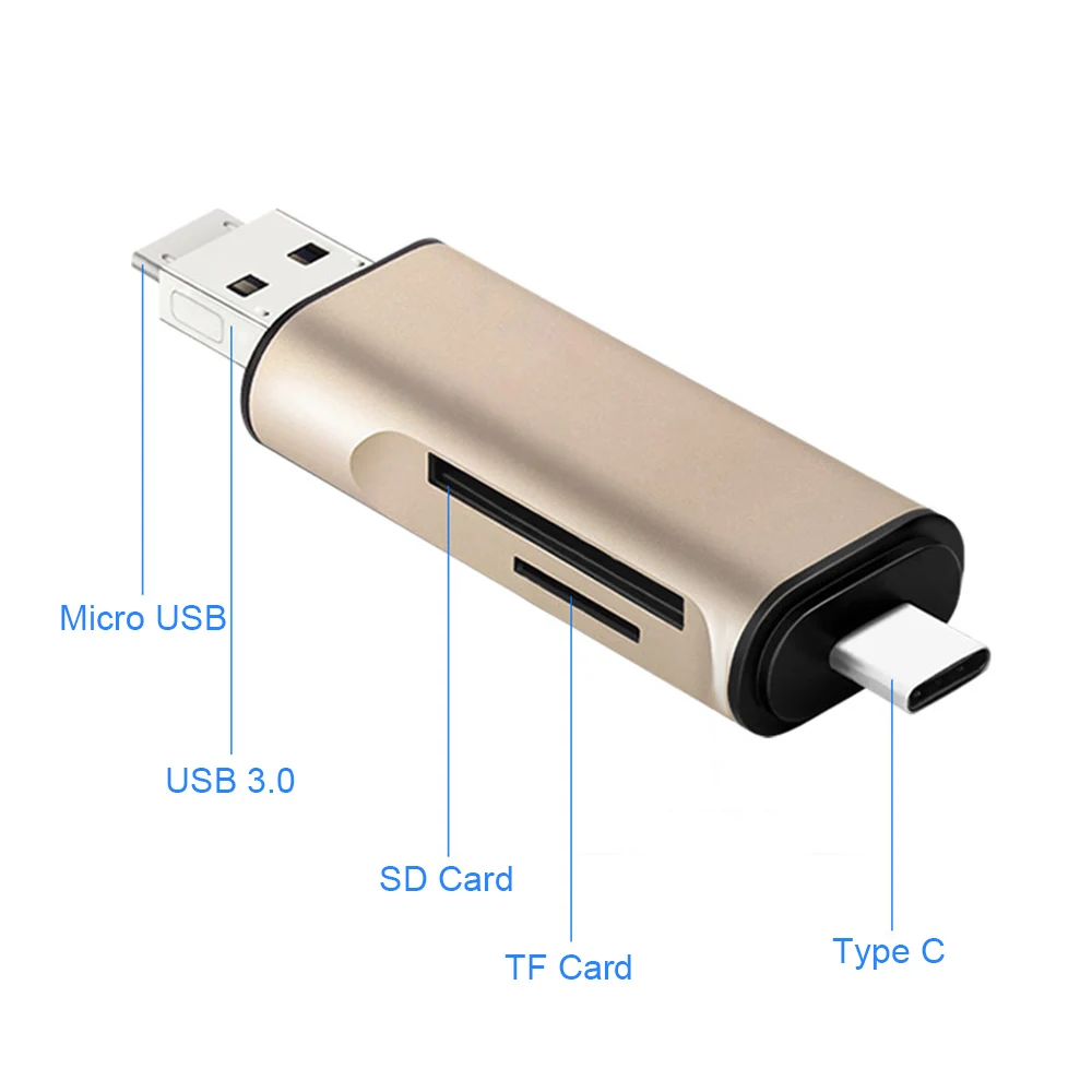 Memory Card Reader Micro SD TF and USB C Type OTG Converter to 2.0 Adapter for iPhone/iPad Android/ MacBook PC | Компьютеры и офис