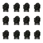 12 шт.лот мини-прожектор 60 Вт светодиодный движущийся головной свет с цветной пластиной Gobos высокой яркости 60 Вт Мини светодиодный движущийся головной свет DMX512