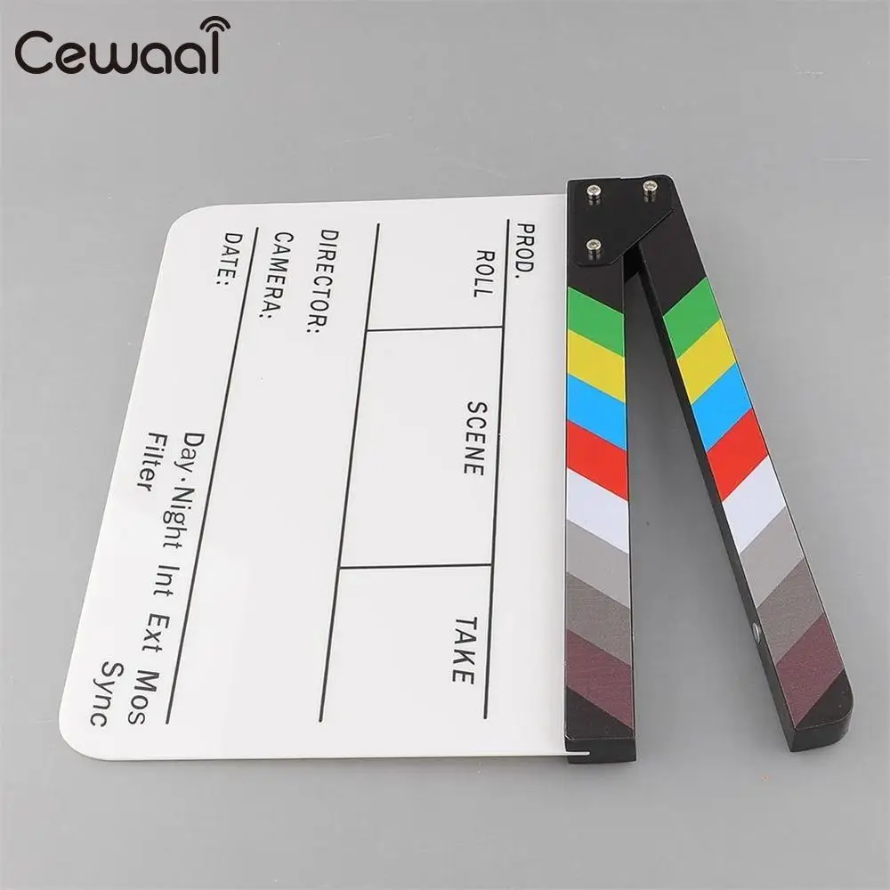 Cewaal режиссер Видео Сцена Clapperboard акриловый фильм Акция грифельная доска Хлопушка