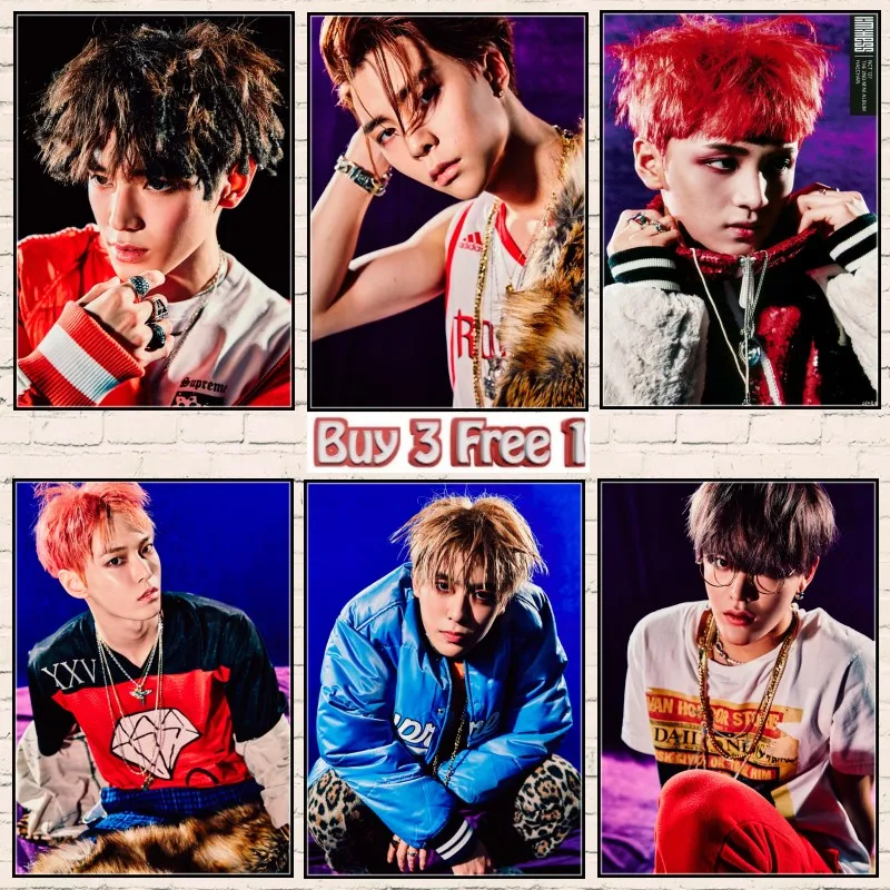 KPOP NCT127 NCT 2019 безграничный плакаты стены стикеры хорошего качества глянцевый
