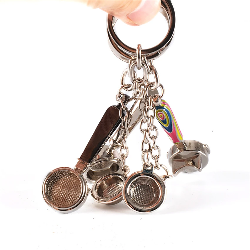 Брелок для ключей портативный креативный ручной держатель кофейной