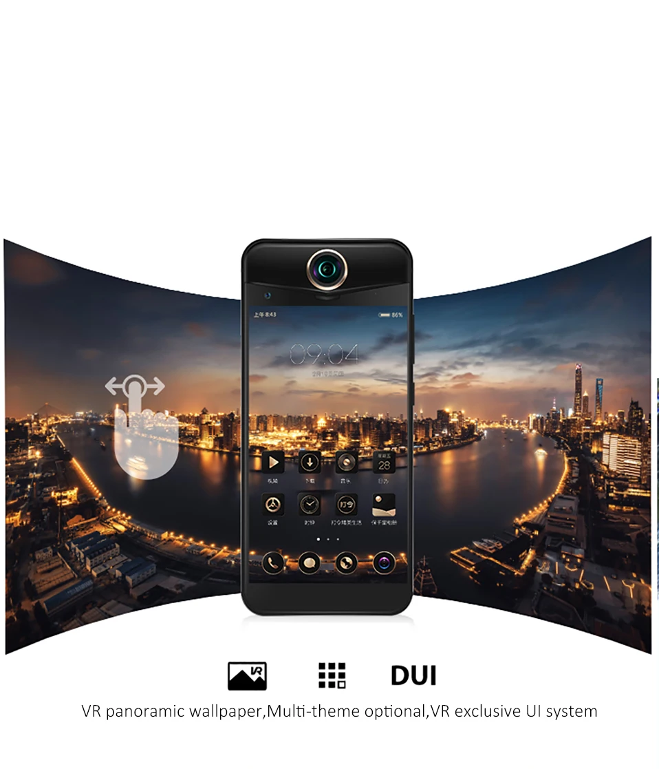 DHL Быстрая PROTRULY V10S 360 градусов 3D VR 4G LTE мобильный телефон Android 7,1 5," FHD 4 Гб ram 64 ГБ rom NFC отпечаток пальца 16 МП