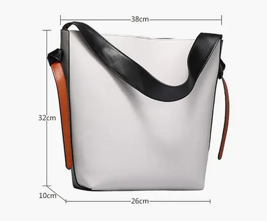 Новинка 2016 стильная модная женская сумка из натуральной кожи ведро Повседневная