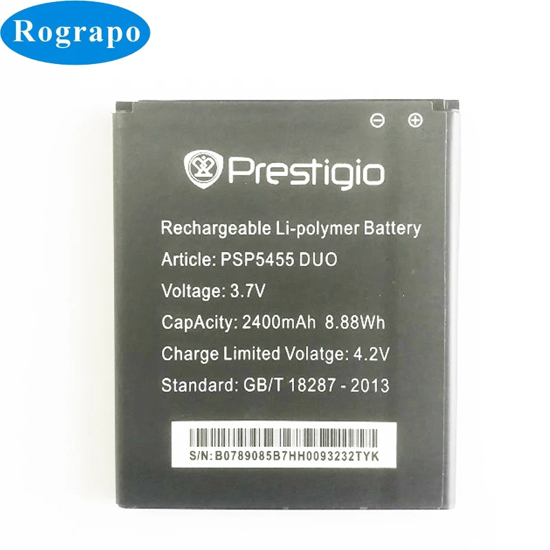 Сменный аккумулятор 3 7 В 2400 мАч для Prestigio PSP 5455 DUO мобильный телефон|mobile phone battery|battery