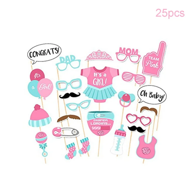 Pink photo booth LAPHIL 16 дюймов Baby Shower Фольга воздушные шары синий розовый его для мальчиков и девочек с надписью балон детское украшение для душа Пол раскрыть вечерние поставки - Цвет: Pink photo booth