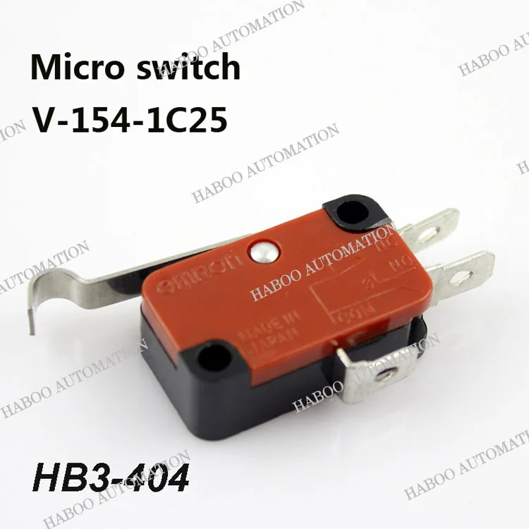 10 шт./лот с длинной ручкой mocro концевой кнопочный переключатель V 154 1C25