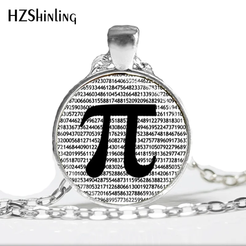 Горячие стеклянные купольные украшения ожерелье с числом Пи ювелирные изделия
