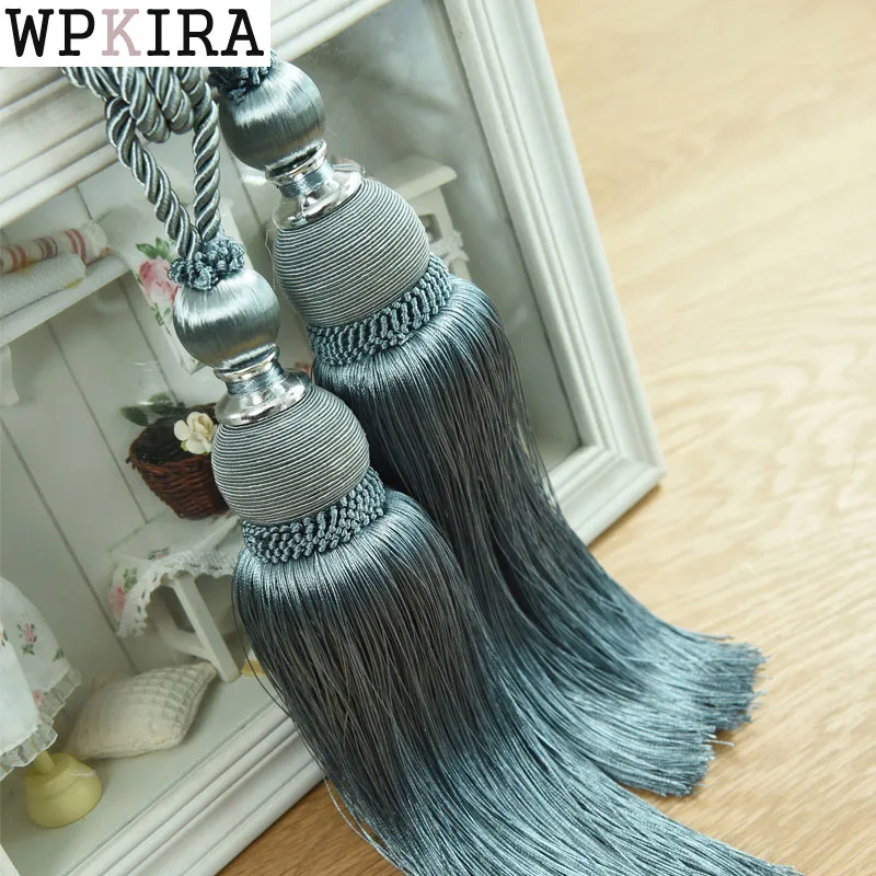 1 пара Шторы завязки висят шары Ленточки для гостиной Спальня s держатель