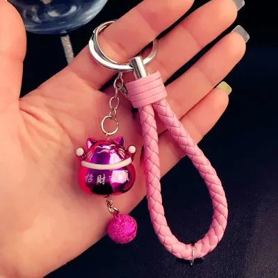 Оптовая продажа Симпатичные куклы игрушки счастливый форт кот кожаный брелок