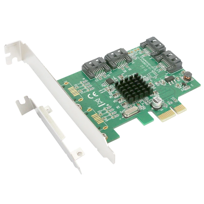 Raid Card PCI-E to SATA3.0 4 порта SATA3 SATA 3 0 6 Гбит/с Поддержка HDD SSD System Boot RAID0 1 10 | Компьютеры и