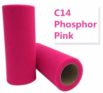 Блестящий рулон тюля с блестками 25 ярд 15 см катушка пачка Свадебная отделка органзы лазер DIY ремесло день рождения поставки - Цвет: Solid 14