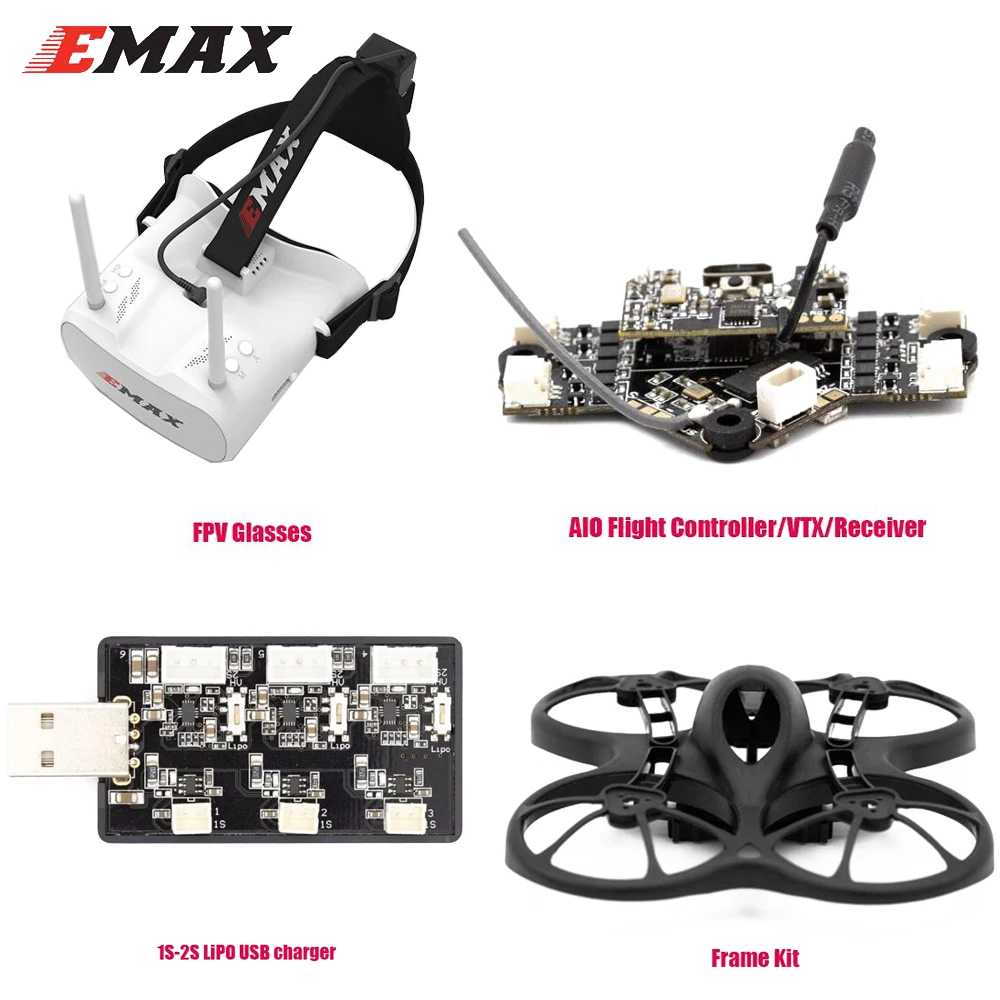 Квадрокоптер Emax 2S Tinyhawk S Mini FPV Racing с камерой 0802 15500KV бесщеточный мотор поддержкой