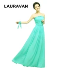 Зеленые вечерние платья в пол, Длинные бирюзовые красивые женские шифоновые платья без бретелек, изготовленные на заказ, 2020