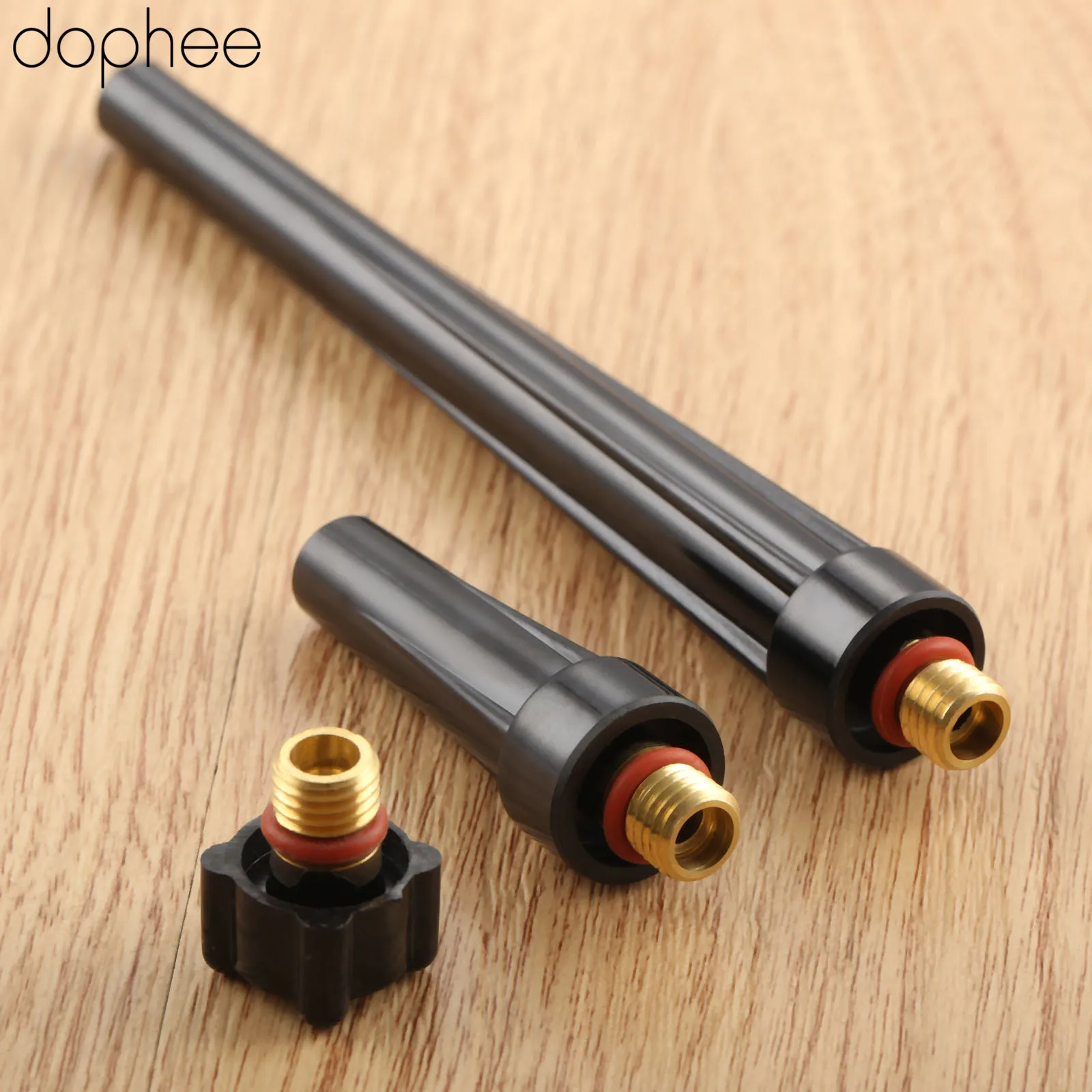 Dophee 3 шт. аксессуары для сварочных аппаратов TIG Сварочная горелка длинные средние