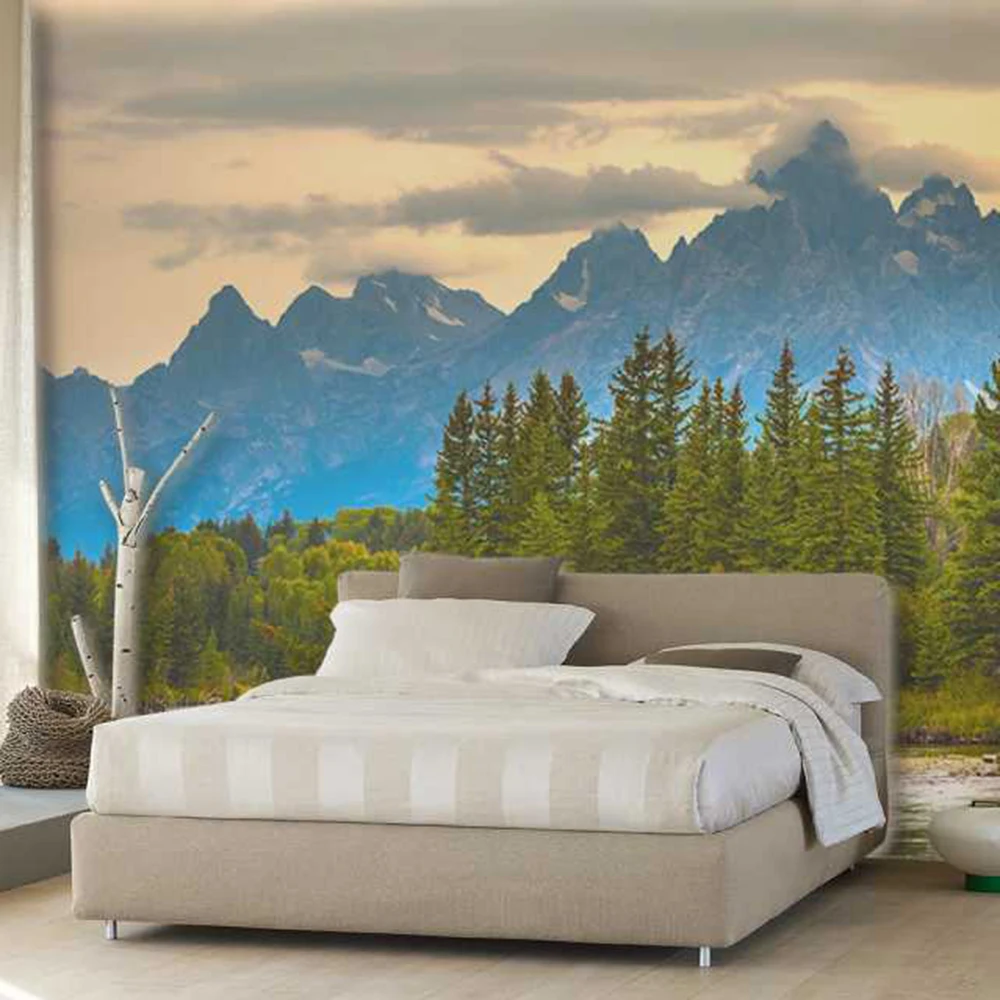 Фон для гостиной из зеленого дерева 3D обои фотообои 3d papel de pared PW1435731371|papel pared|papel de3d