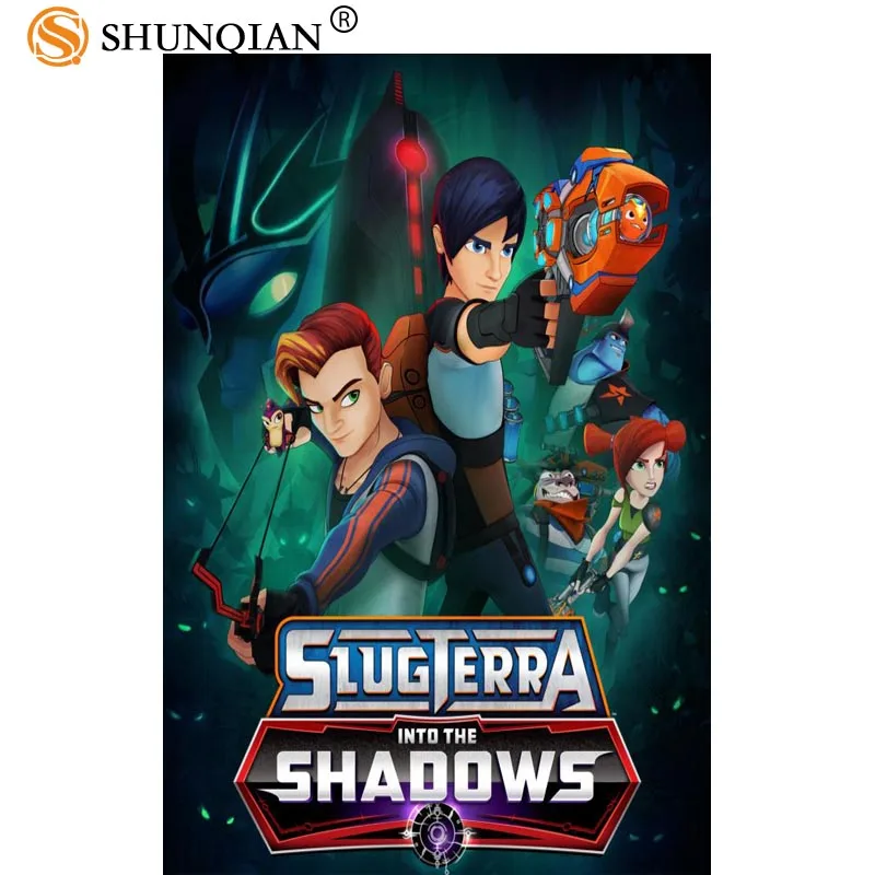 Художественный плакат на холсте Slugterra или заказ мультяшная картина для декора