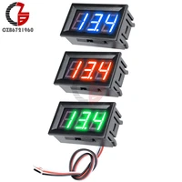 free shipping 2 3 wire 0 56 led digital voltmeter voltage meter car motorcycle volt tester detector dc 12v capacity monitor red