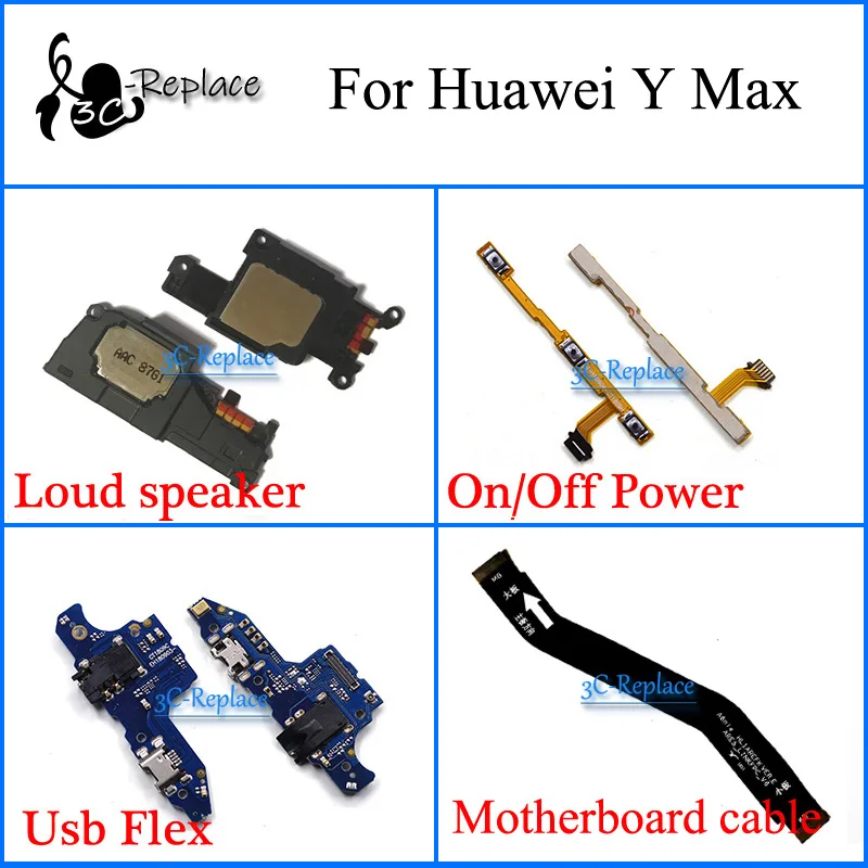 Для Huawei Y Макс YMax ARS LX2 L22 Usb гибкий кабель материнской платы громкий динамик