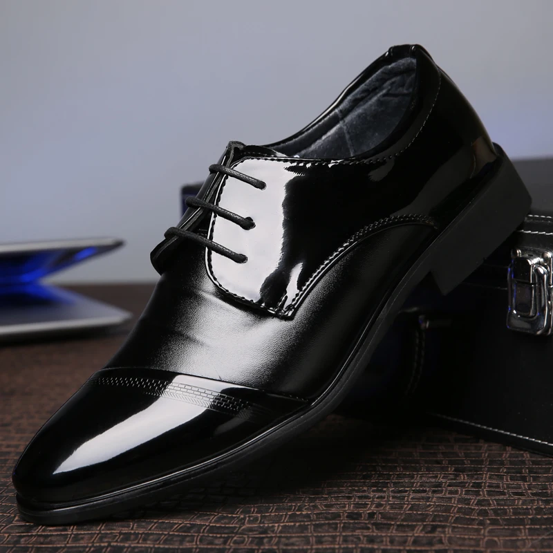 Итальянские классические Формальные кожаные мужские туфли элегантная деловая
