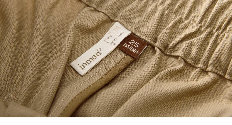 INMAN, лето, Новое поступление, средняя талия, тонкая, Ретро стиль, Hongkong tstyle, все совпадают, свободные, женские, повседневные, Капри