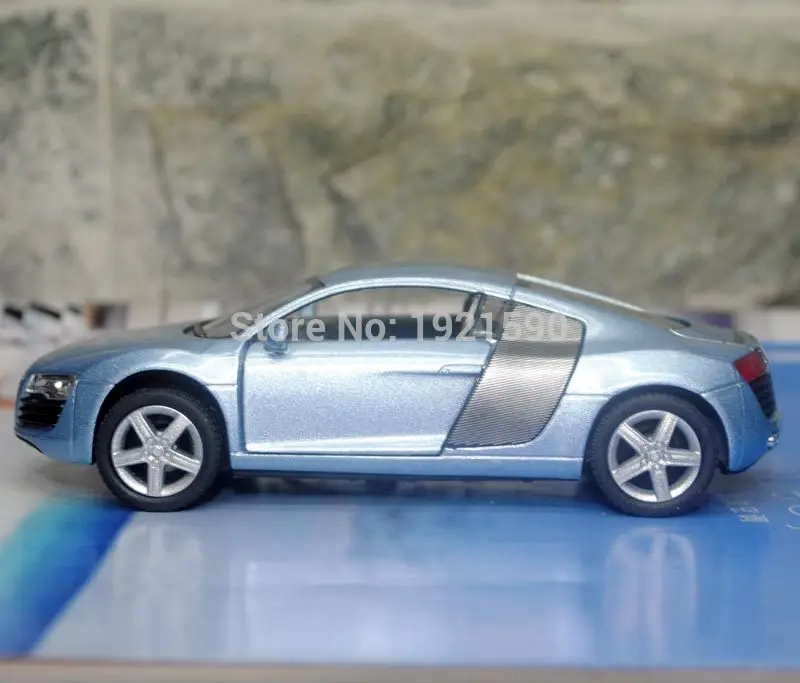 KT 1/36 масштабная модель автомобиля игрушки Германия Audi R8 литья под давлением металлическая модель автомобиля игрушка для подарка/коллекции/детей