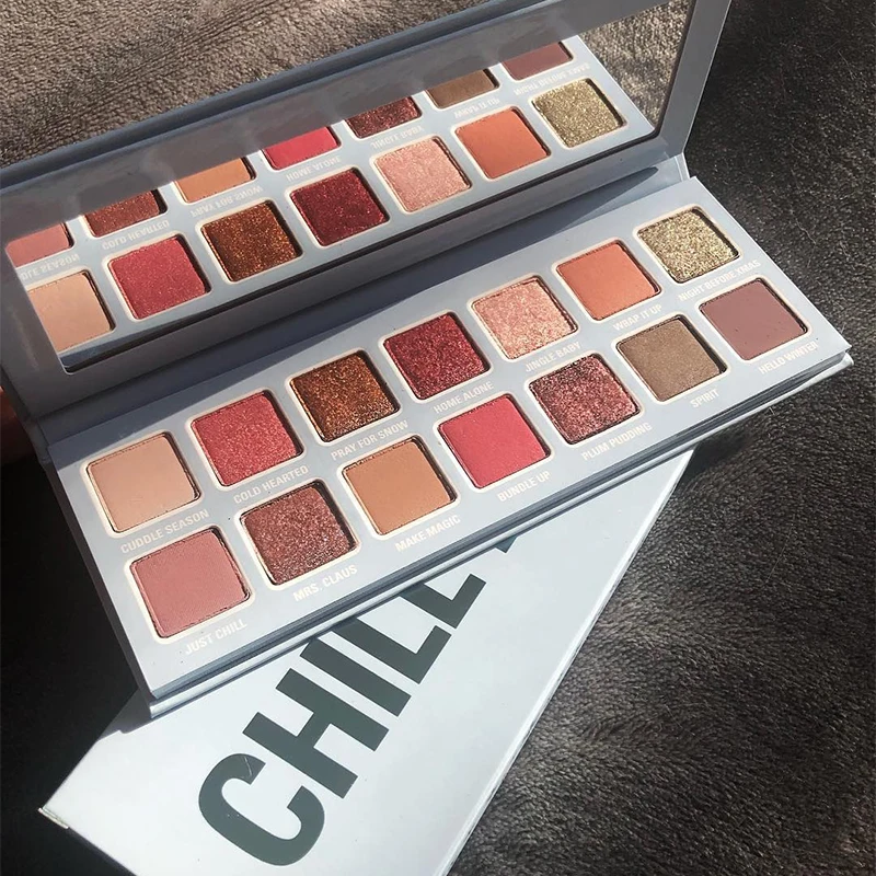 Бренд Chill Baby матовые Металлические тени для век палитра 14 цветов