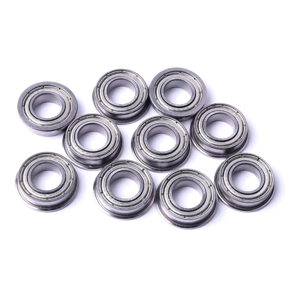 6 шт Подшипниковая сталь F683ZZ-F688ZZ F605ZZ F6800ZZ F6801ZZ 3/4/5/6/8/10/12 мм металлический экранированный Миниатюрный фланцевый-упорные шариковые подшипники