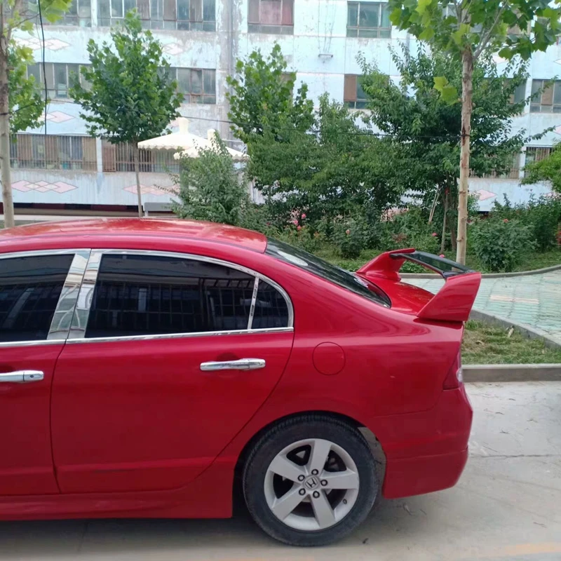 Для Honda Civic 2006-2011 спойлер высокого качества ABS Материал заднее крыло грунтовка цвет задний спойлер для Honda Civic спойлер FD2