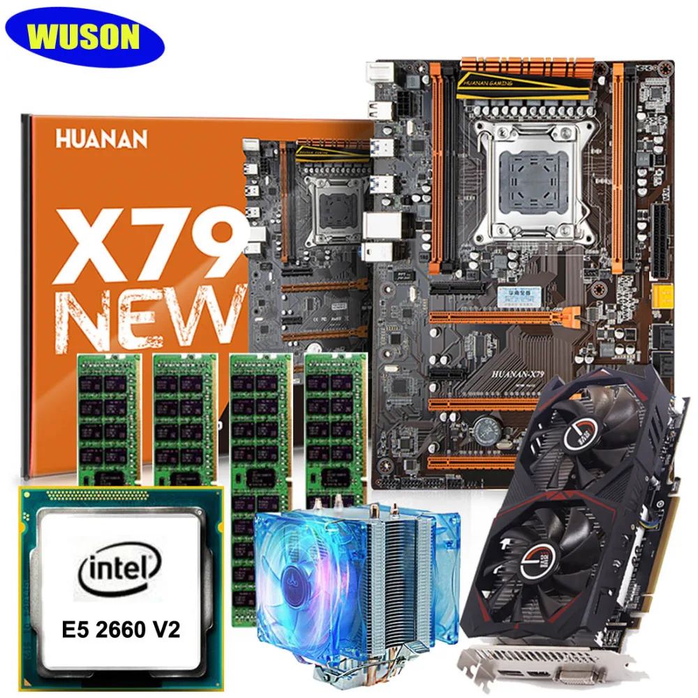 Huanan X79 материнской комбинации LGA2011 deluxe игровой платы Процессор Intel Xeon E5 2660 V2 32 г